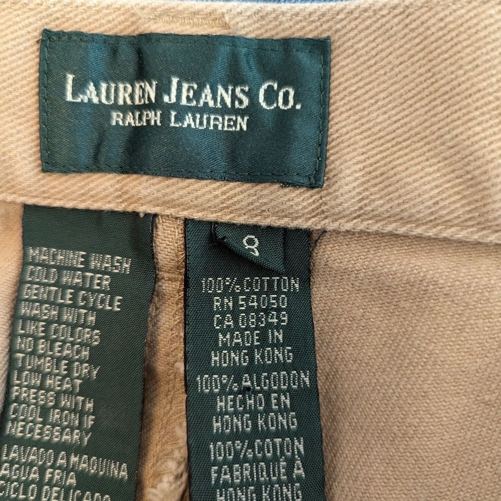 Ralph Lauren Tan Mom High Rise Jeans - Picture 4 of 4